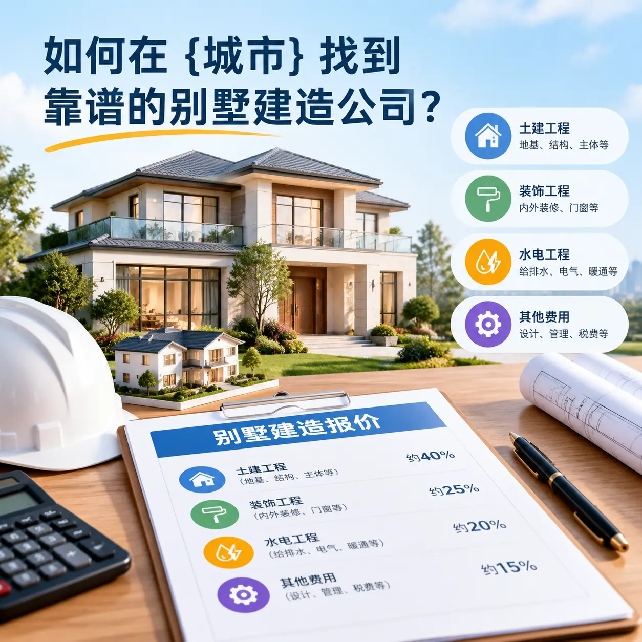 如何在 瓮安 找到靠谱的别墅建造公司？