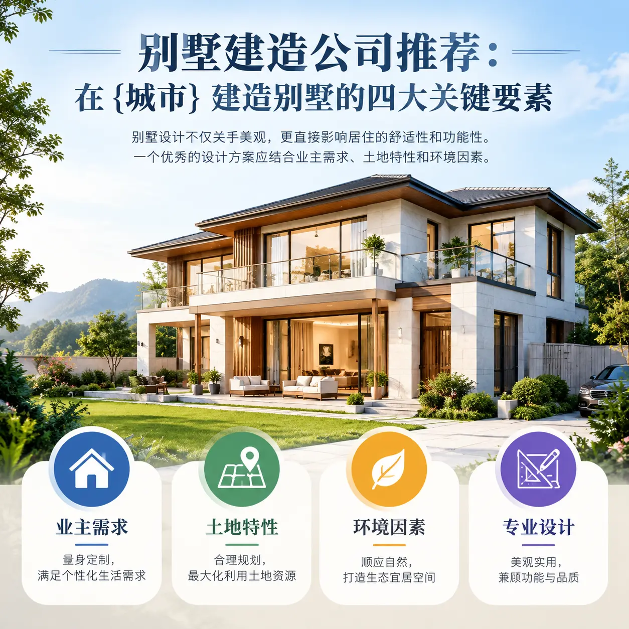 别墅建造公司推荐:在 瓮安 建造别墅的四大关键要素