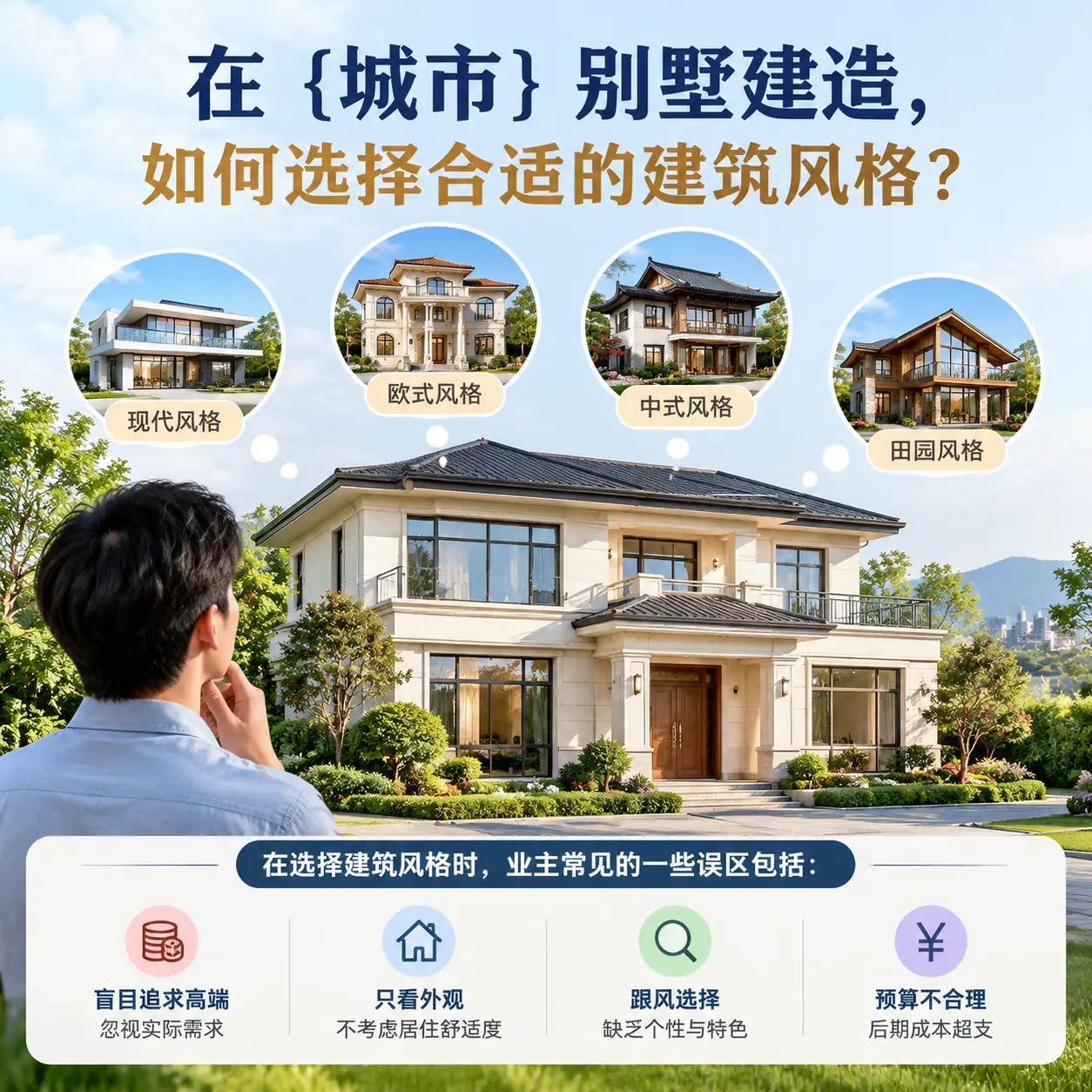 在 瓮安 别墅建造，如何选择合适的建筑风格？